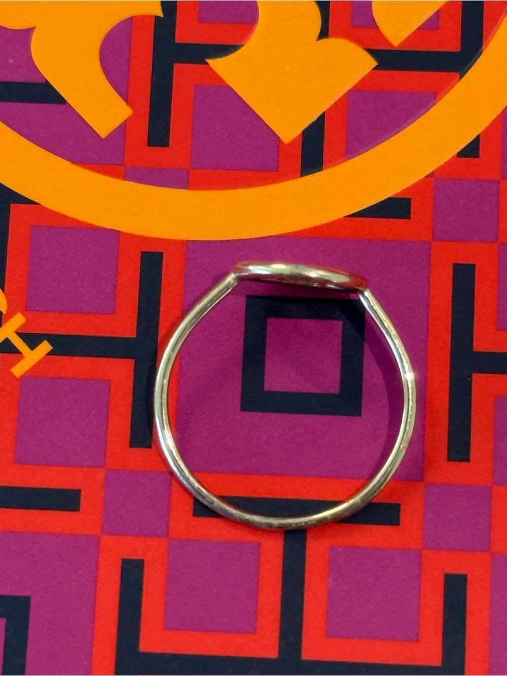 TORY BURCH Miller Delicate Ring in 18k Plated Gold Size 7 - Picture 9 of 10